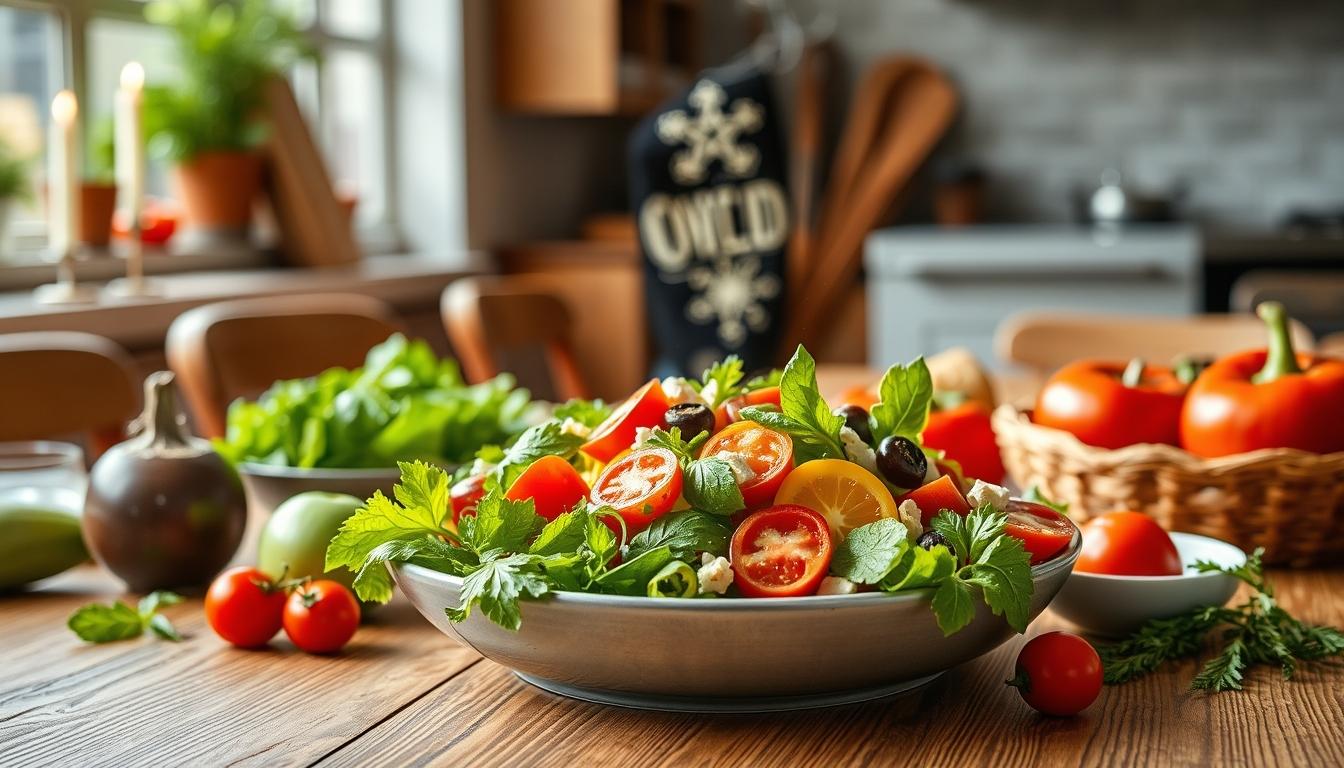 Measured baking ingredients prepared on a counter